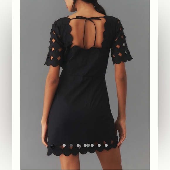 NWT Anthropologie Cutwork Mini Shift Dress - Picture 2 of 7